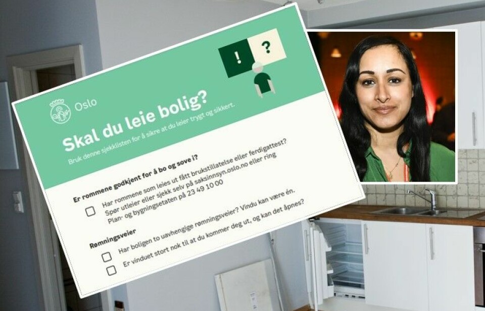 Oslo kommune har laget en egen sjekkliste rettet mot studenter. Bystyrerepresentant for Rødt, Sofia Rana (innfelt), mener det er på tide med et boligombud og boligtilsyn som kan sikre leieboernes rettigheter.