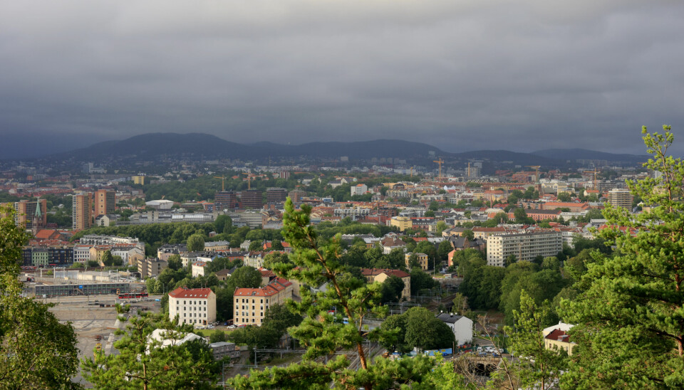 Utsikt over Oslo. I de tetteste delene, ønsker MDG å fjerne rundkjøringer.