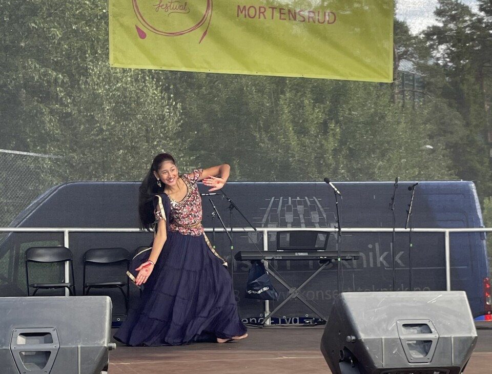Det ble også plass til litt dans på scenen under Mortensrud Festival.
