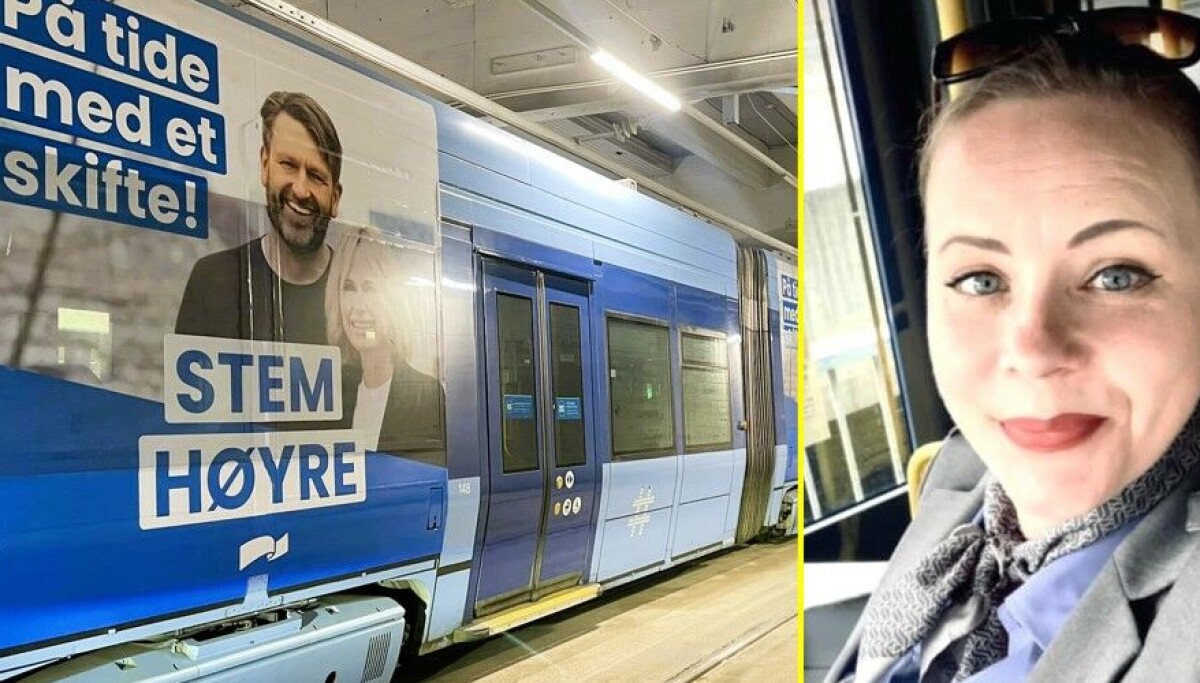 Trikkefører og Rødt-politiker Linda er forbannet. Må kjøre med Høyre ...