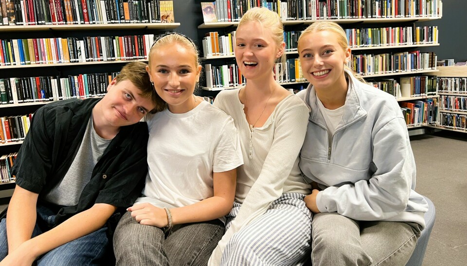 Fra venstre: Nilas Söderström Sager, Selma Monstad-Romarheim, Anna Pernille Kornberg, Hedda Sivertsen Brunvoll.