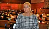 Cecilie Lyngby (Folkets parti) i bystyresalen. Foto: Arnsten Linstad