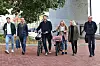 Fra v: Grunde Almeland (leder av Oslo Venstre) Hallstein Bjercke (1. kandidat for Venstre ved Oslo-valget 2023), Eirik Lae Solberg (byrådslederkandidat for Oslo Høyre 2023), Marit Kristine Vea (2. kandidat for Oslo Venstre 2023), Anne Lindboe (ordførerkandidat Oslo Høyre 2023) og James Stove Lorentzen (Oslo Høyre). Foto: Oslo Høyre