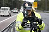 OSLO, Norge 20160927.Politiet i arbeid. Politi som driver fartskontroll med radar. NB! Modellklarert til redaksjonell bruk.Foto: Gorm Kallestad / NTB