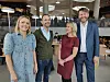 Sammen på Deichman Bjørvika: Fra v. Marit Kristine Vea (V), Hallstein Bjercke (V), Annde Lindboe (H) og Eirik Lae Solberg (H). La frem byrådsplattform byrådserklæring Hammersborg-erklæringen Foto: Arnsten Linstad