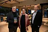 Fra venstre: Forfatter Erik Ødemark, designer Sabine Lippert-Ødemark og havnedirektør Ingvar M. Mathisen.