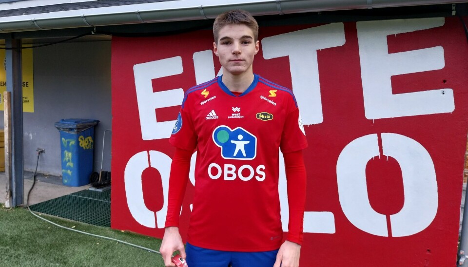 Ekte Oslo står det bak Luca Høyland, det kunne også stått Ekte Skeid. Luca har spilt i klubben like lenge som han har gått på skolen.