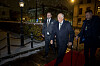 Oslo 20231030. Kong Harald ankommer Oslo Militære Samfund.Foto: Javad Parsa / NTB