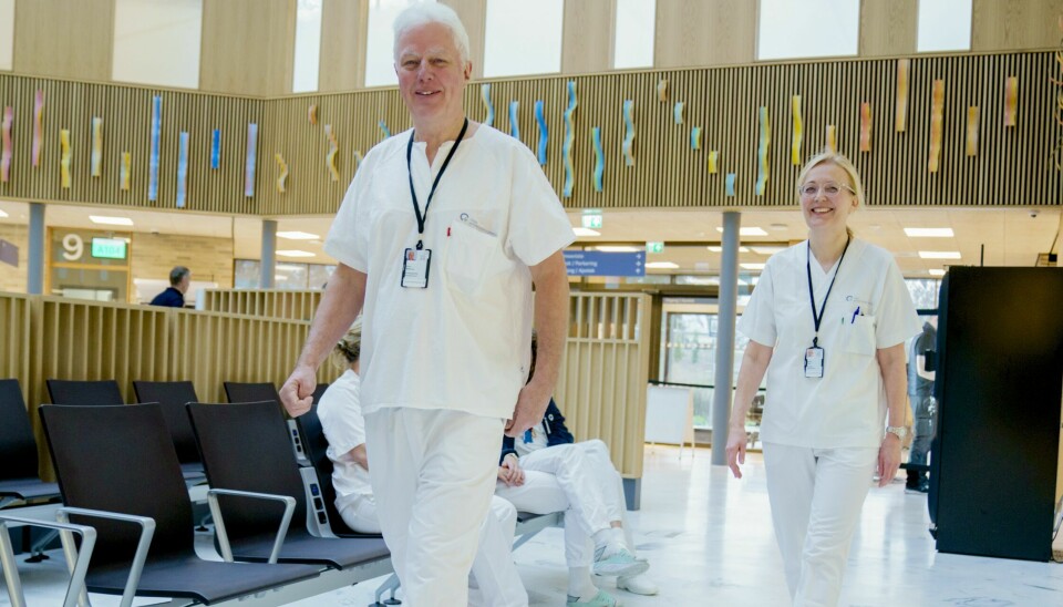 Leder for skadelegevakta, Knut Melhuus og overlege Martine Enger, gleder seg til å åpne dørene til den nye legevakta mandag morgen.