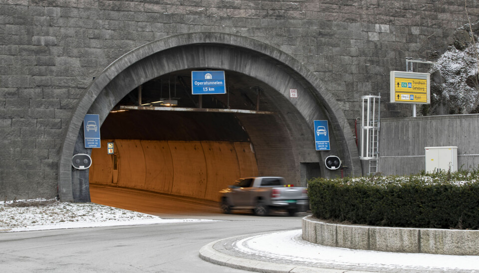 Oslo 20230122. Operatunnelen (Ekebergtunnelen) inngang ved rundkjøringene i Ekebergskråningen. Fotografert januar 2023.Foto: Hanna Johre / NTB