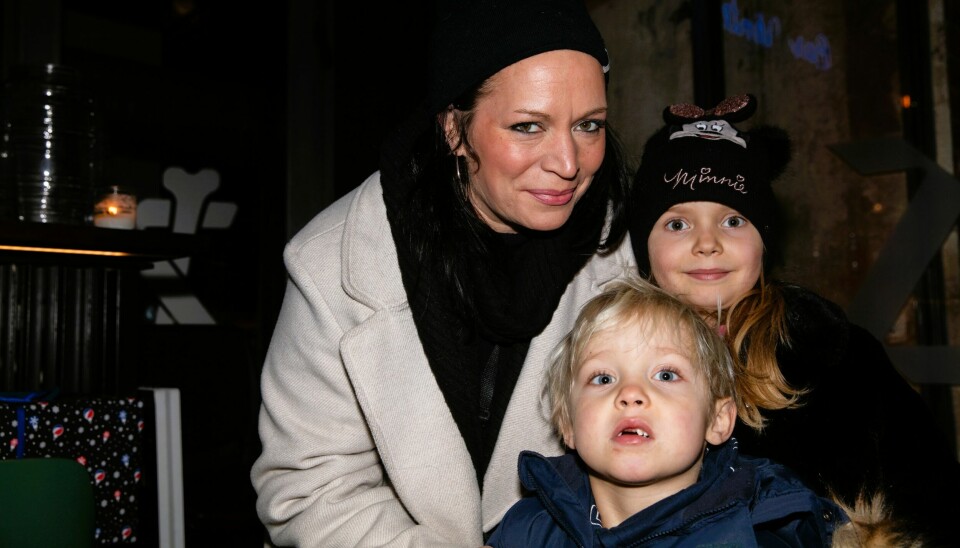 Sara, Magnus og mamma Marianne