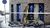 Ingen var heldigvis inne i butikken da en bil kjørte inn i Oslo sykkelverksted i Sannergata 3. juledag i 2021. Foto: Fredrik Hagen / NTB