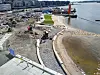 Operastranda rett før åpning sommeren 2021. Da tordde alle at servicebygget ville stå klart året etter. Foto: Arnsten Linstad