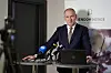 Oslo 20231220. Administrerende direktør Henning Lauridsen i Eiendom Norge presenterer prognose for 2024