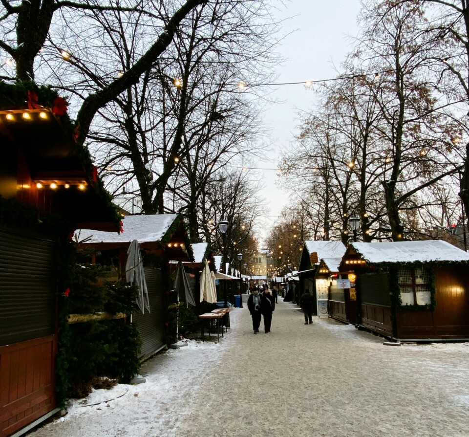 Jul i vinterland, julemarkedet, Karl Johan