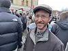 Garl Germann ved Gaza-demo i sentrum.
