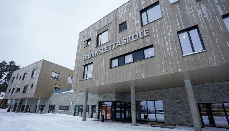 Oslo 20240103. På grunn av lave temperaturer i klasserommene blir elevene på Bjørnsletta skole i Oslo sendt hjem onsdag.