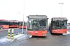 Bildet er tatt for ti måneder siden, da noen av de nye, polskproduserte og elektriske Solaris-bussene akkurat hadde ankommet Oslo. Foto: Arnsten Linstad