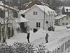 Fjerning av snø fra taket - Sagveien