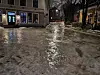 Speilblankt og ekstremt glatt i Sagveien sist fredag. Foto: Tarjei Kidd Olsen