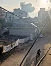 Et dagligdags syn i Gaza, røyeken etter en bombe.