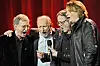 Oslo 20120114.Fra v.: Øystein Sunde, Halvdan Sivertsen, Lillebjørn Nilsen og Jan Eggum (Gitarkameratene) vant hedresprisen under utdelingen av Spellemannprisen 2011 i Folketeatret lørdag