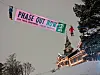 Extinction Rebellion aksjonerer ved Oslo Energy forum. Scandic Holmenkollen Park.