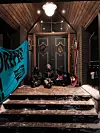 Extinction Rebellion aksjonerer ved Oslo Energy forum. Scandic Holmenkollen Park.