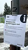 Bussene 61A og 61B til Haugerud ble lagt ned før jul.