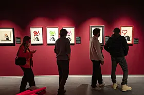 Banksy-utstillingen på Økernsenteret