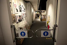 Banksy-utstillingen på Økernsenteret
