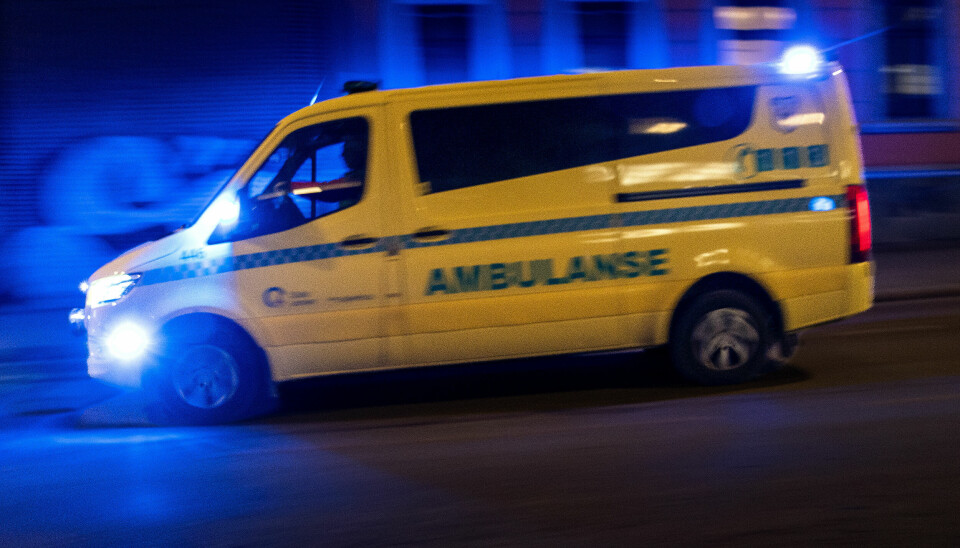 Oslo 20221213. Ambulanse under utrykking.Foto: Gorm Kallestad / NTB