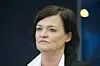 Sandvika 20190108.Forsvarer Mette Yvonne Larsen i rettssaken mot forretningsmannen Christer Tromsdal. Forretningsmannen Christer Tromsdal må møte i Asker og Bærum tingrett, tiltalt for å ha hyret inn torpedoer for å skade eller drepe en meddommer i en straffesak mot seg selv i 2012. Foto: Terje Bendiksby / NTB