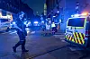 Oslo 20220625. Det er avfyrt flere skudd i 1.15-tiden natt til lørdag på utsiden av London pub i sentrum av Oslo. Flere er skadd, opplyser politiet.Foto: Javad Parsa / NTB