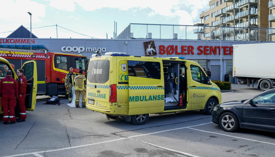 Oslo 20240322. En person er omkommet i en påkjørsel på Bøler i Oslo fredag.