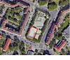 Et kart over deler av Lilleborg og Lilleborgbanen. Her ser man området ovenfra. En rød markering i venstre hjørne av Lilleborgbanen tar opp nesten en fjerdedel av arealet.