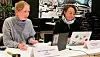 Fra v. leder av bydelsutvalget i bydel Gamle Oslo, Agnes Nærland Viljugrein (Ap) og nestleder Gyda Kjekshus (SV). Foto: Privat
