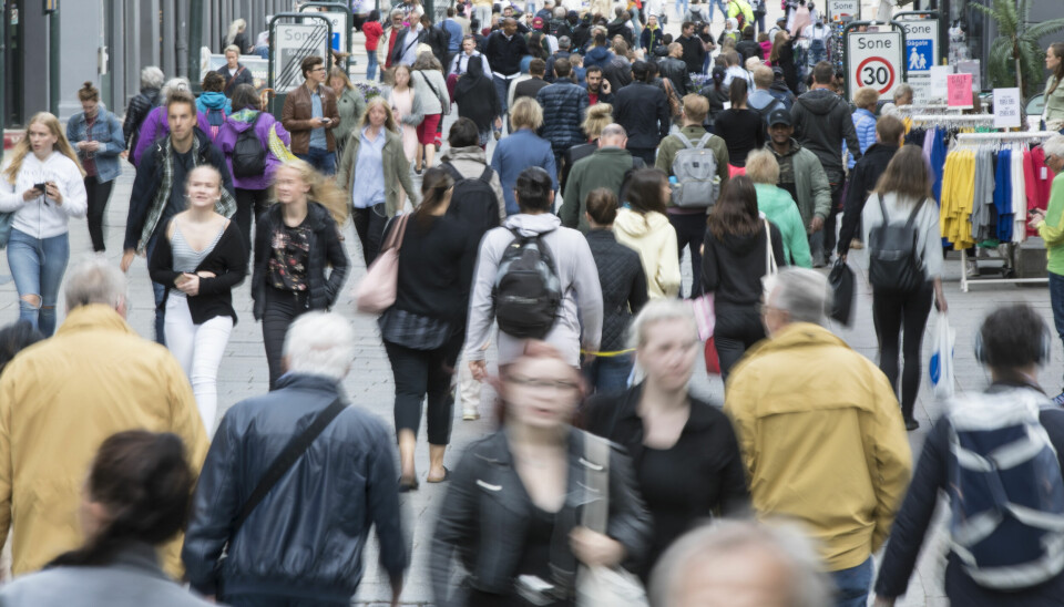 Oslo 20180621.Mange folk som går på Karl Johan.Foto: Vidar Ruud / NTB