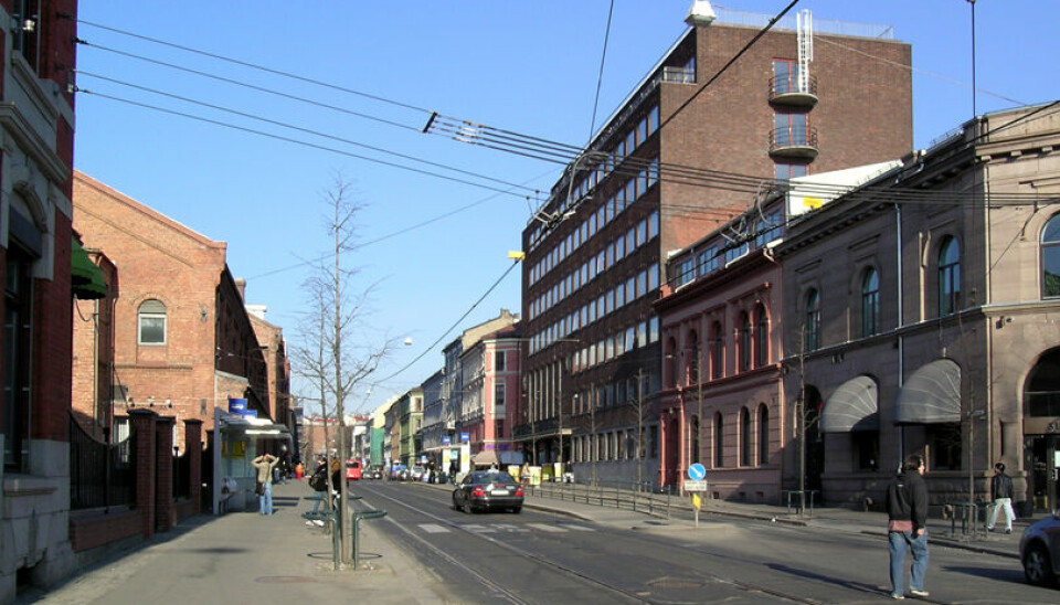 Nedre del av Trondheimsveien på Grünerløkka. Foto: Mahlum / Wikimedia commons