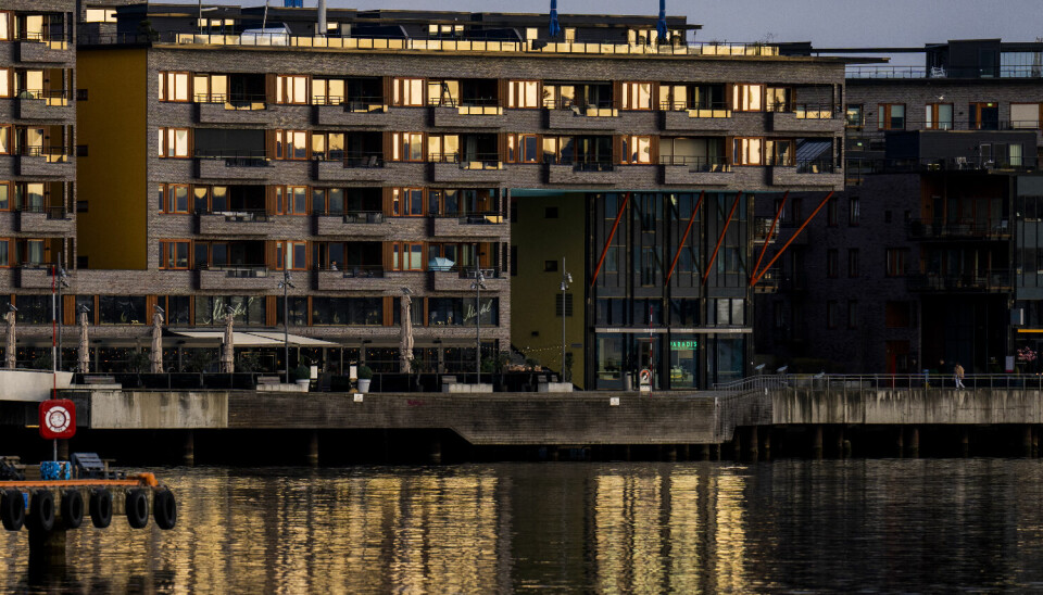 Oslo 20230428. Bygginger på Sørenga i Oslo.