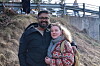 Amit Bandhu Roy og Christiane Lollo Elvestad. Protestfest for skogflekken i Ravnåsen.