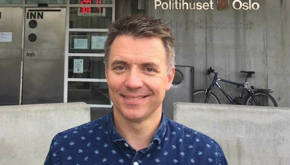 Leder i Oslo Politiforening, Marius Bækkevar, er ikke uventet misfornøyd når antall stillinger i politiet minsker. Foto: Oslo Politiforening