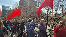 Bilder fra årets 1. mai-arrangement ved Youngstorget