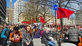 Bilder fra årets 1. mai-arrangement ved Youngstorget
