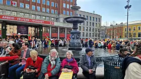 Bilder fra årets 1. mai-arrangement ved Youngstorget