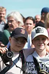 Aksel (10) og Mathias (10) hadde tatt turen til Bygdø Kongsgård