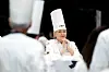Trondheim 20240319. Dommer Heidi Bjerkan, ærespresident og driver av Credo i Trondheim under europafinalen i Bocuse d’Or Europe i Trondheim Spektrum, tirsdag. Kandidater og team fra 20 land skal over to dager konkurrere om pallplassering og muligheten til å representere landet sitt i verdensfinalen i Lyon i 2025.