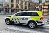 Politibil sentrum politi uniformert bil Oslo sentrum Foto: André Kjernsli
