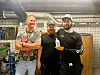 Øyvind Langgård (35), Jon Malone (41), Lars Kolstad Huse (35), samlet på Ølsmia.