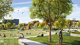 Bymiljøetaten starter arbeidene med den nye bydelsparken i løpet av høsten 2025.